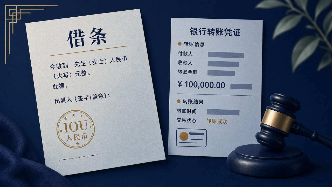 欠钱不还：借条转账 · 催收起诉